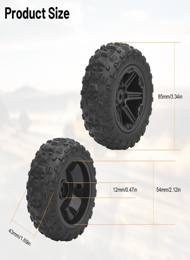 daitoku 1/16 RC Wheels and Tires, daitoku 12mm Hex Hub RC Tires RC Car Truck Wheels for 1/16 1/14 SCY MJX WL HPX HBX JJRC - Image 5